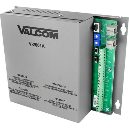 VALCOM One-Way, 1 Zone, Enhanced Page Control w/ Built-In Power Provides A V-2001A